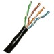 UTP ETHERNET CABLE 100m BLACK CAT 5 ΚΑΛΩΔΙΟ ΔΙΚΤΥΟΥ ΜΑΥΡΟ VCOM NC514-B-100 CAB-N081 N148